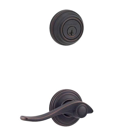 Kwikset Avalon Lever Interior Double Cylinder Handleset Trim 967AVL-LH-11P-SMT